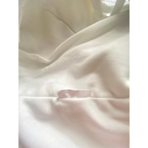 Speechless small off white cream summer mini dress w straps vneck flare NWOT - Picture 8 of 8